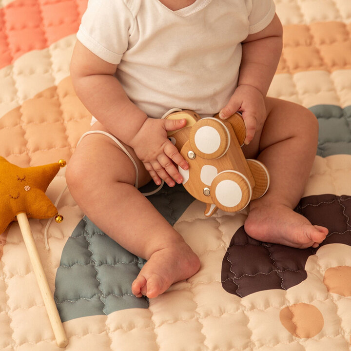 Speelkleed baby rond - Noa Rainbow Multicolor