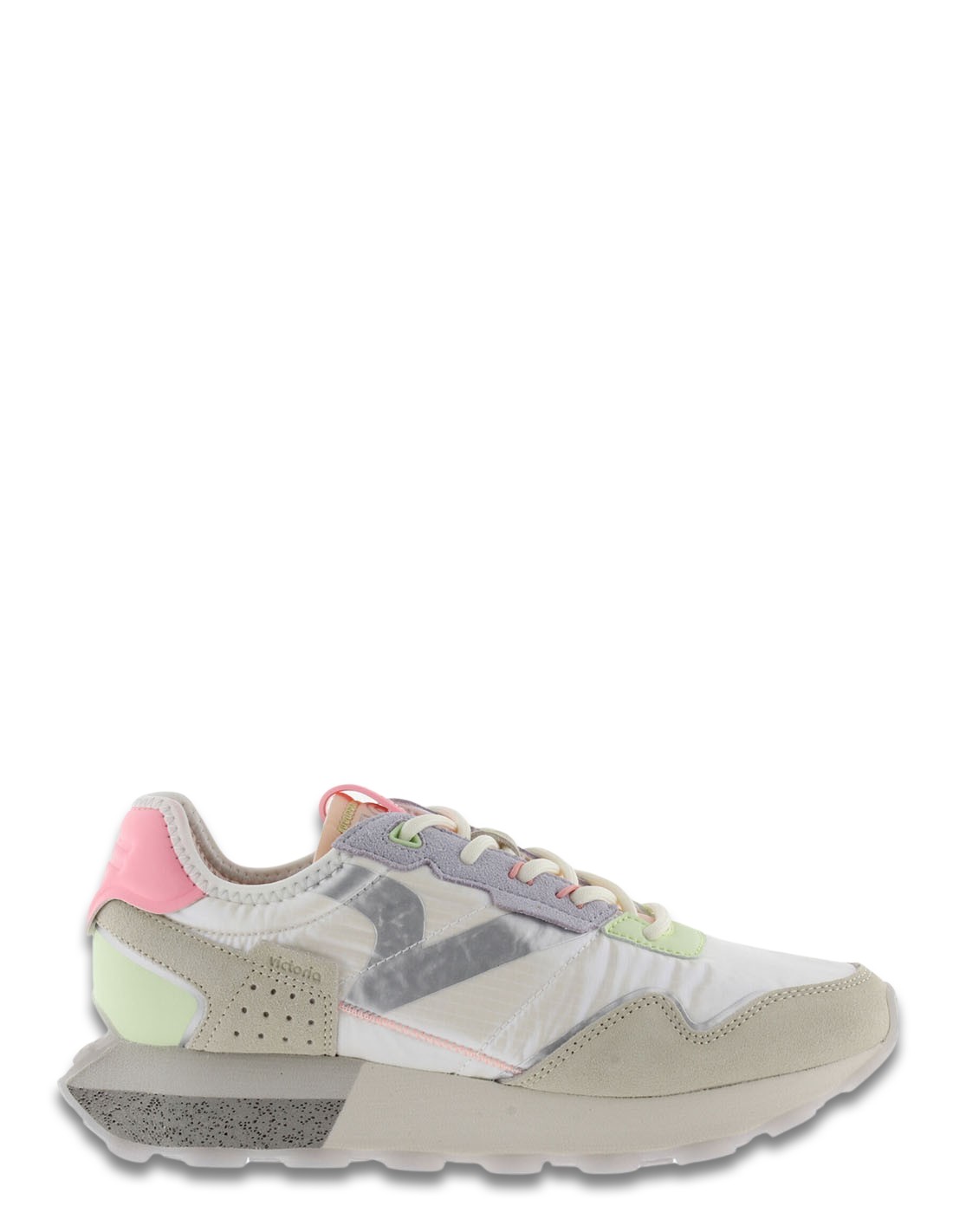 victoria Baskets de ville Femme Wing - Pop Metal Nylon/Daim Multicolor