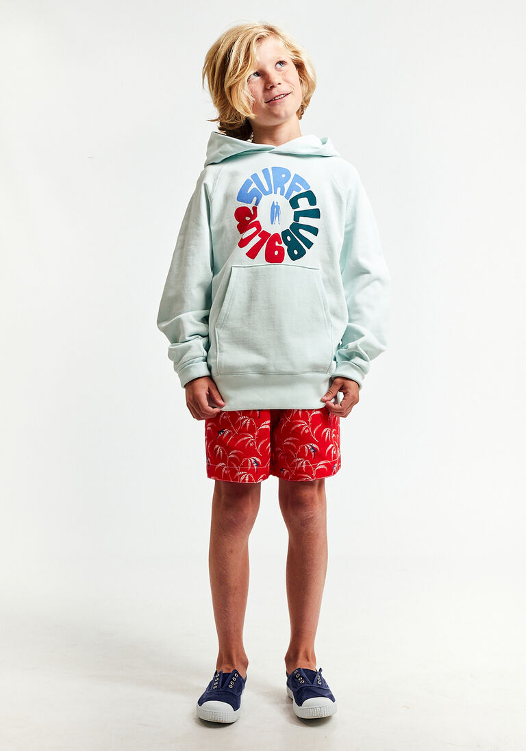 AO76 blauwe ao76 trui clyde hoodie surf club