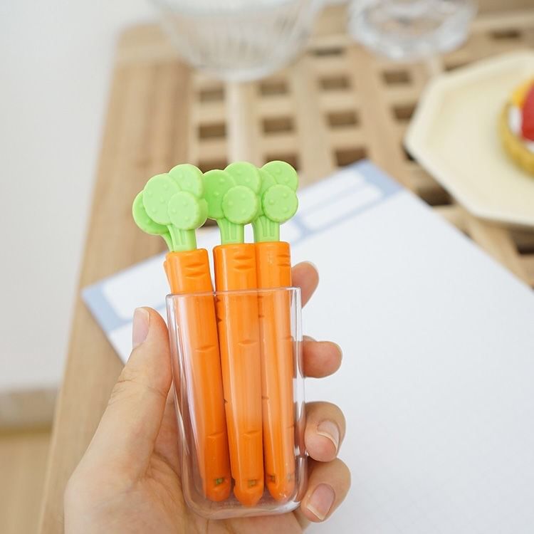 Fenmo - Wortel Plastic Voedselzak Clip / Houder Koelkastmagneet / Set