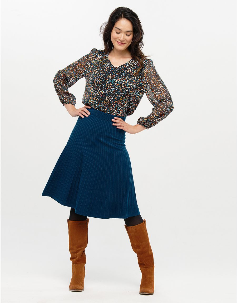 Blouse imprimée bijou