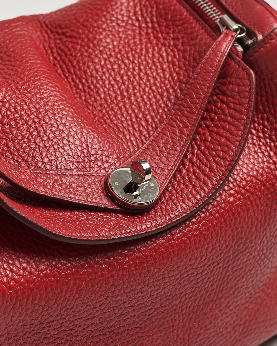 Hermès Pre-Owned Lindy 30 Bag Taurillon Clemence Leather Red