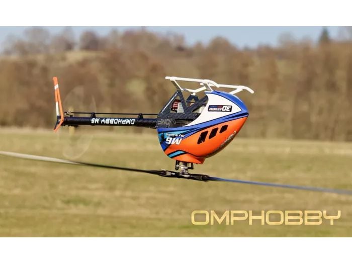 OMPHobby Helikopter M6 Cosmic-Orange Bausatz und Rotorblätt M6 vielseitiger Modellheli