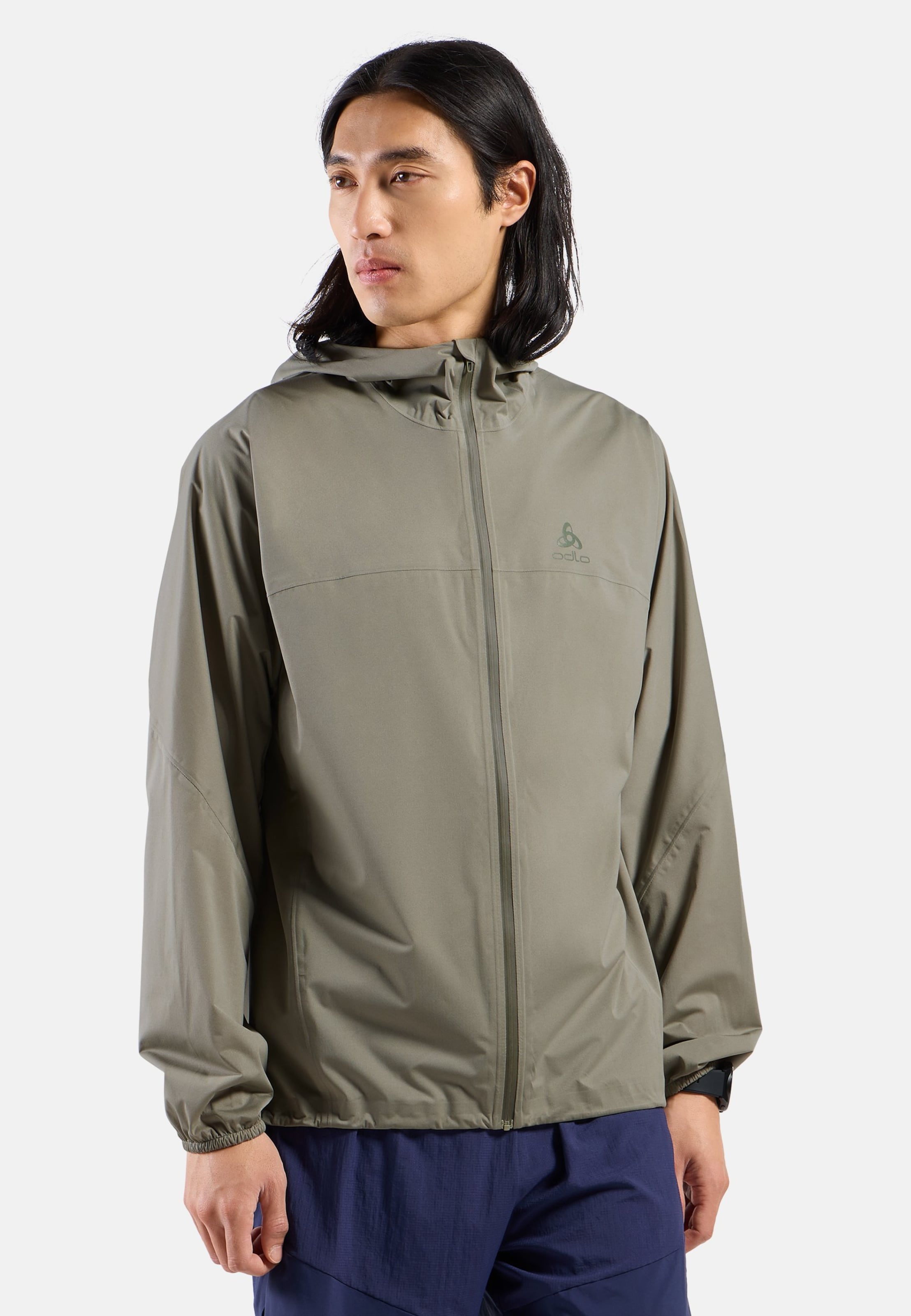 Wasserdichte X-Alp Performance Knit Laufjacke in vetiver