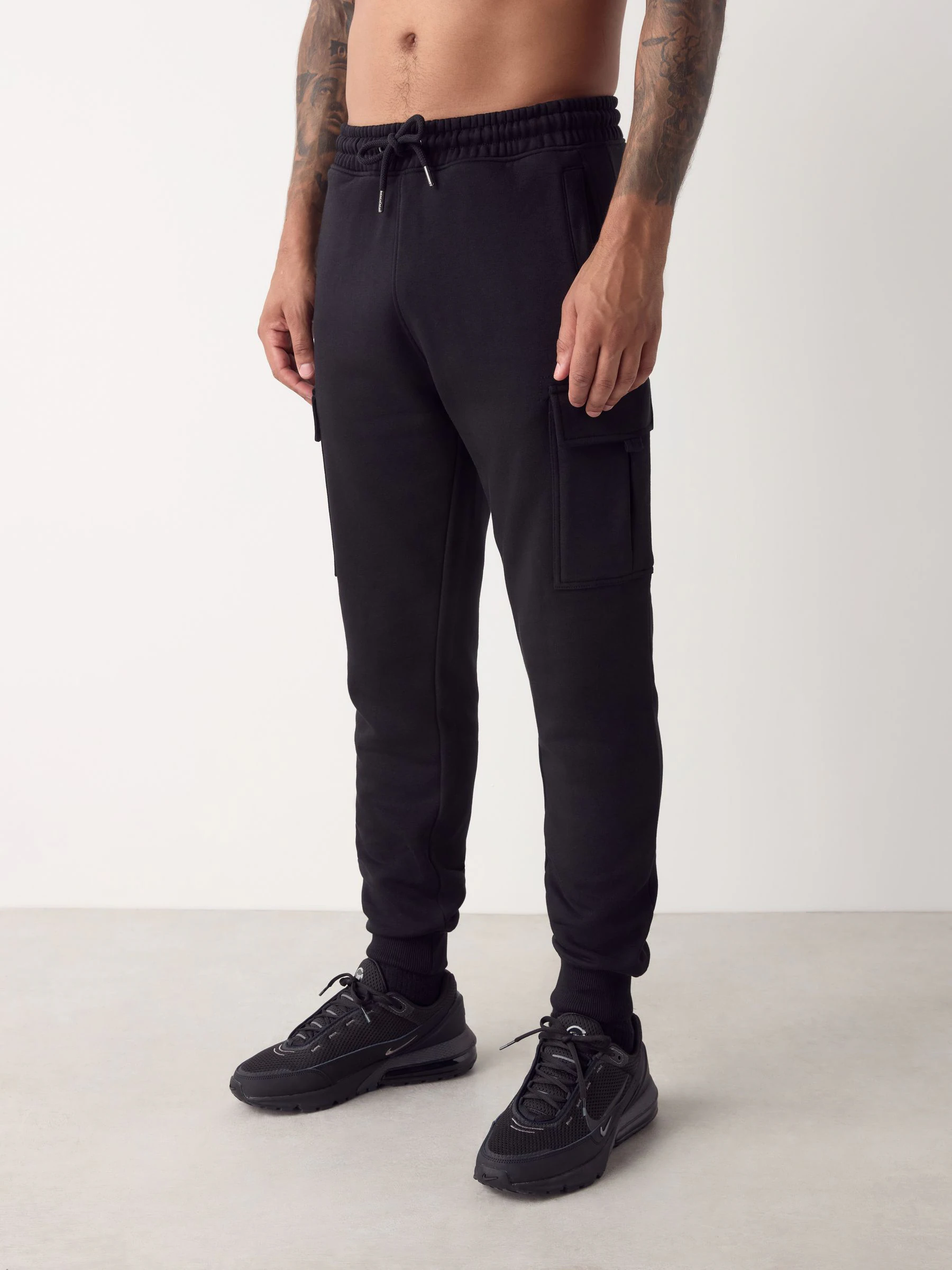 Zwart - Slim Fit - Cargo joggingbroek