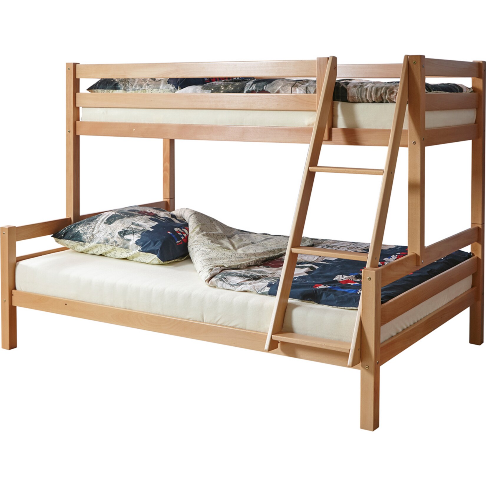 TiCAA Etagenbett Maxim Buche massiv