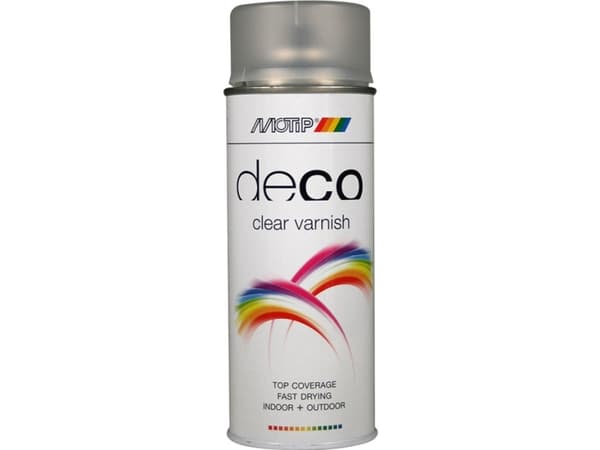 Motip deco Ral 9010 klarlak højglans 400ml.