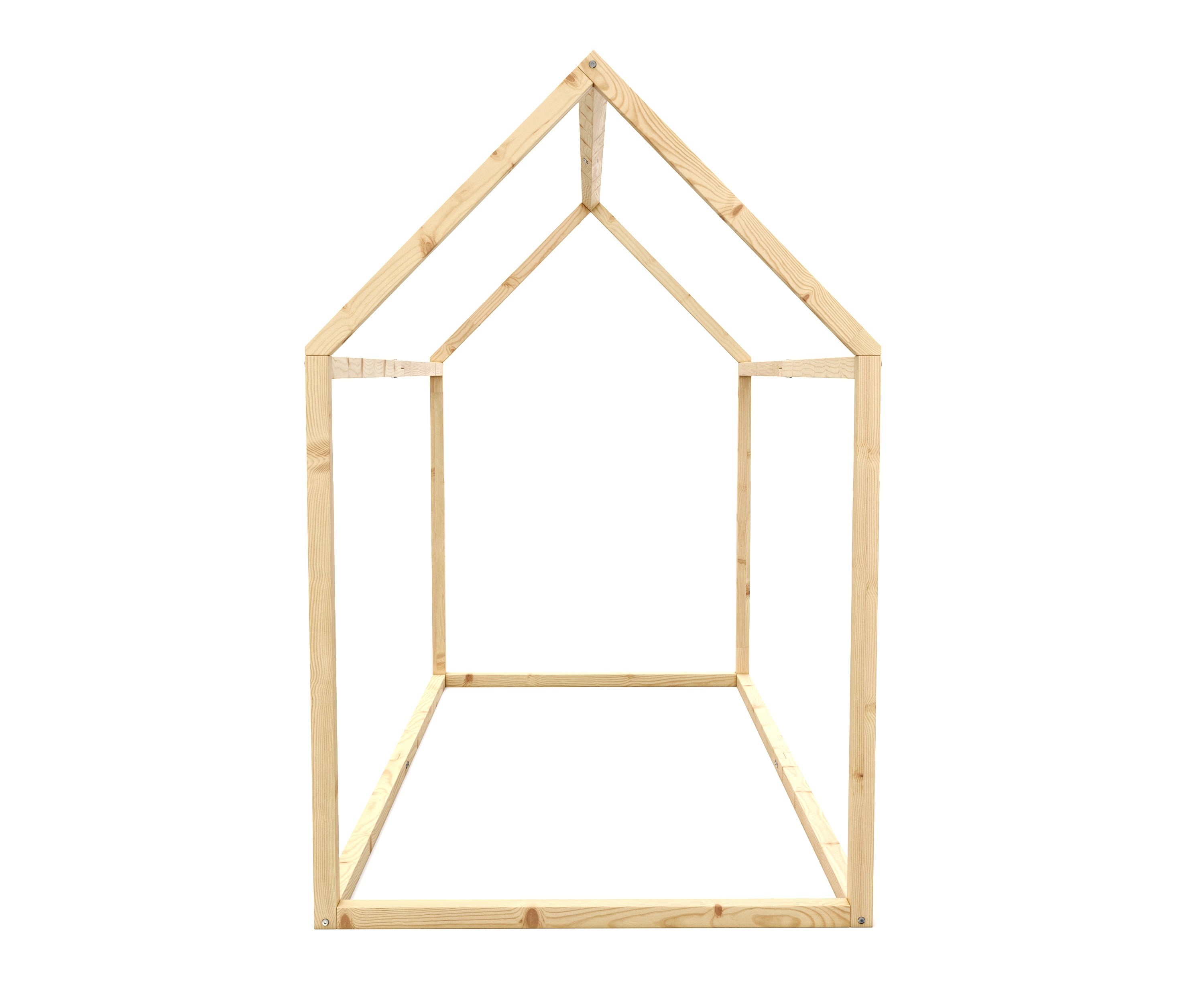 Kinderbett HAUS 90 x 200 cm natur