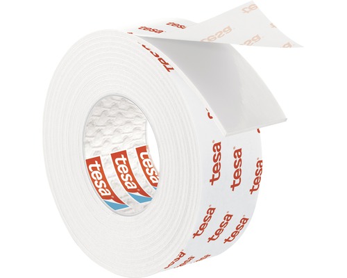 tesa witte montagetape voor behang & pleisterwerk 1,5 m x 19 mm