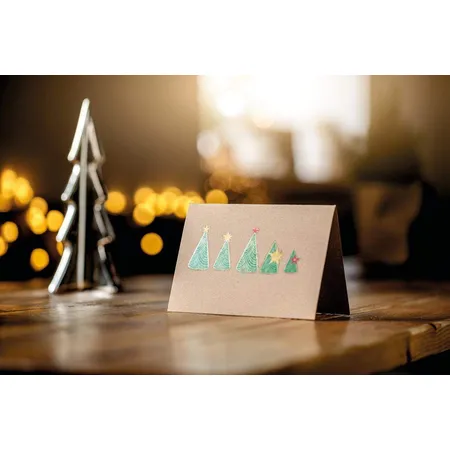 Avery Zweckform Z-Design 52893, Weihnachtssticker, Weihnachtsbaum, 10 Aufkleber