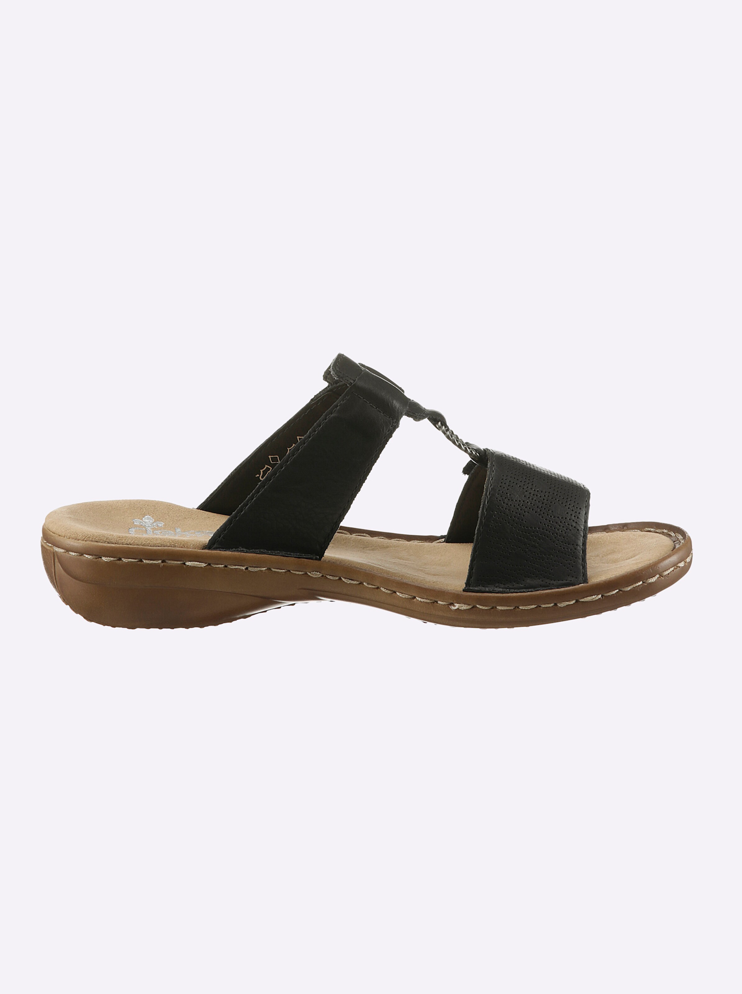 Rieker Pantolette in schwarz