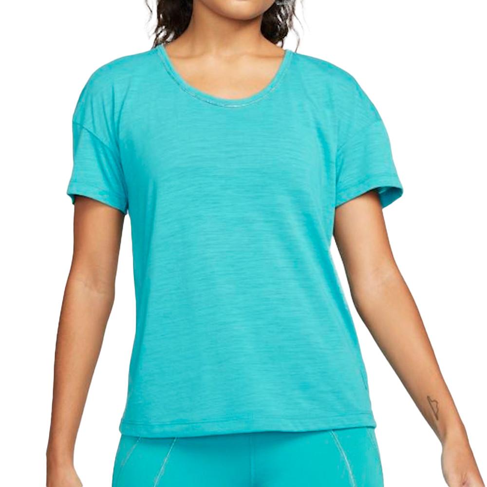 Nike T-shirt Turquoise Femme Nike Lurex