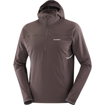 Salomon Sense Aero Hybrid Langarmshirt Coffee Bean Herren