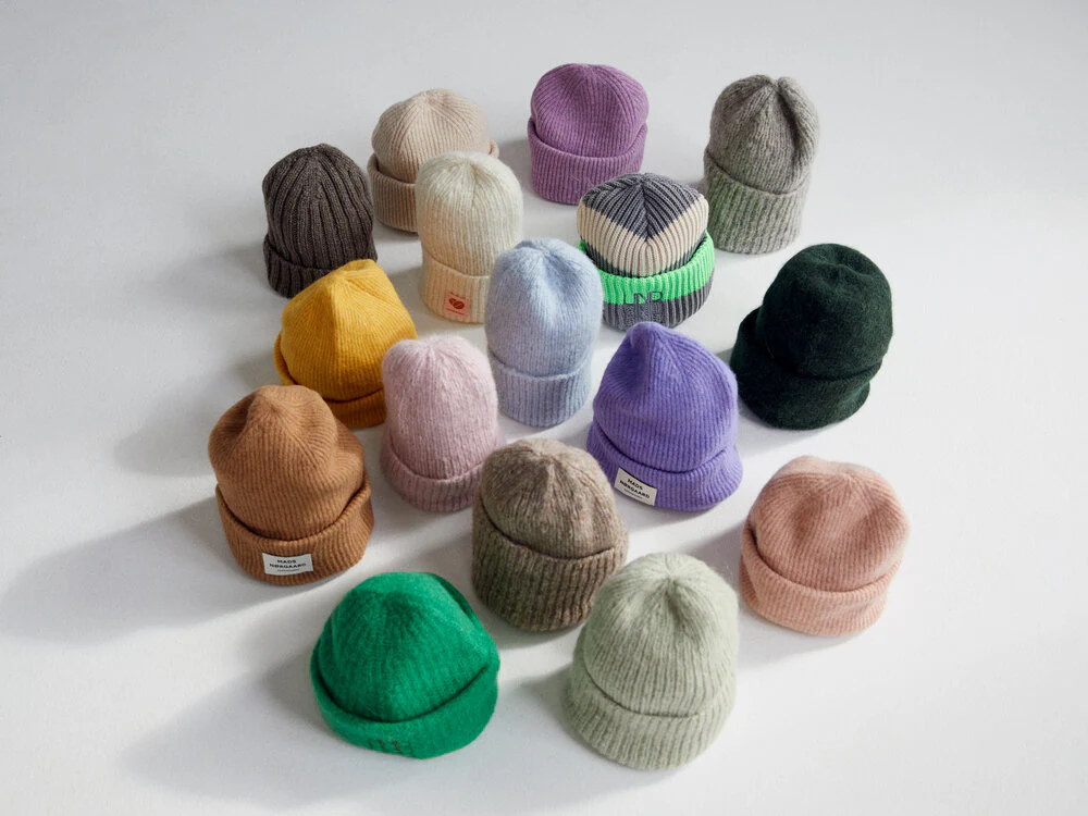 Coffee Beanies  Sky Beanie strikhue - Off White