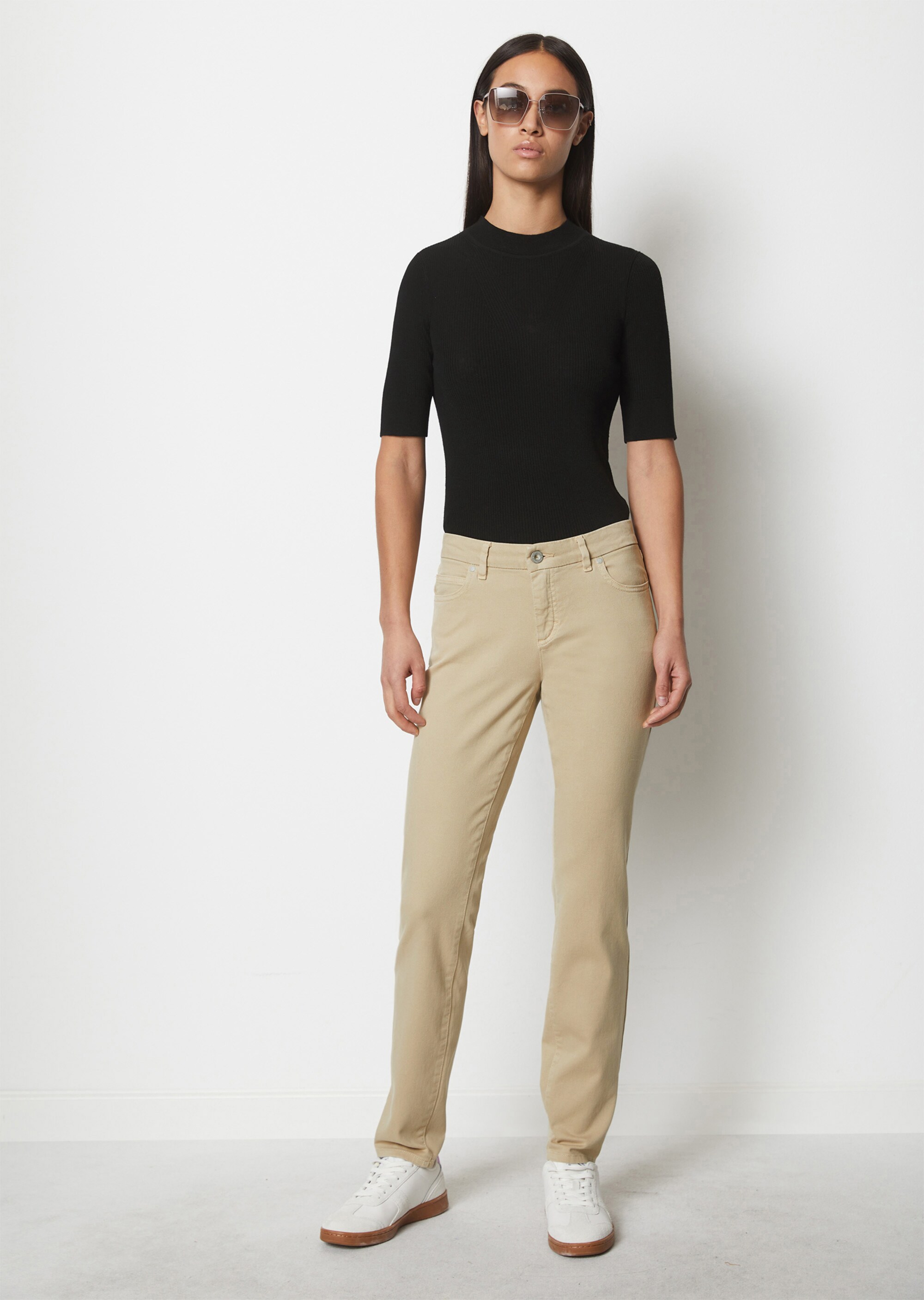 Hose Modell ALBY slimaus softem Stretch-Twill