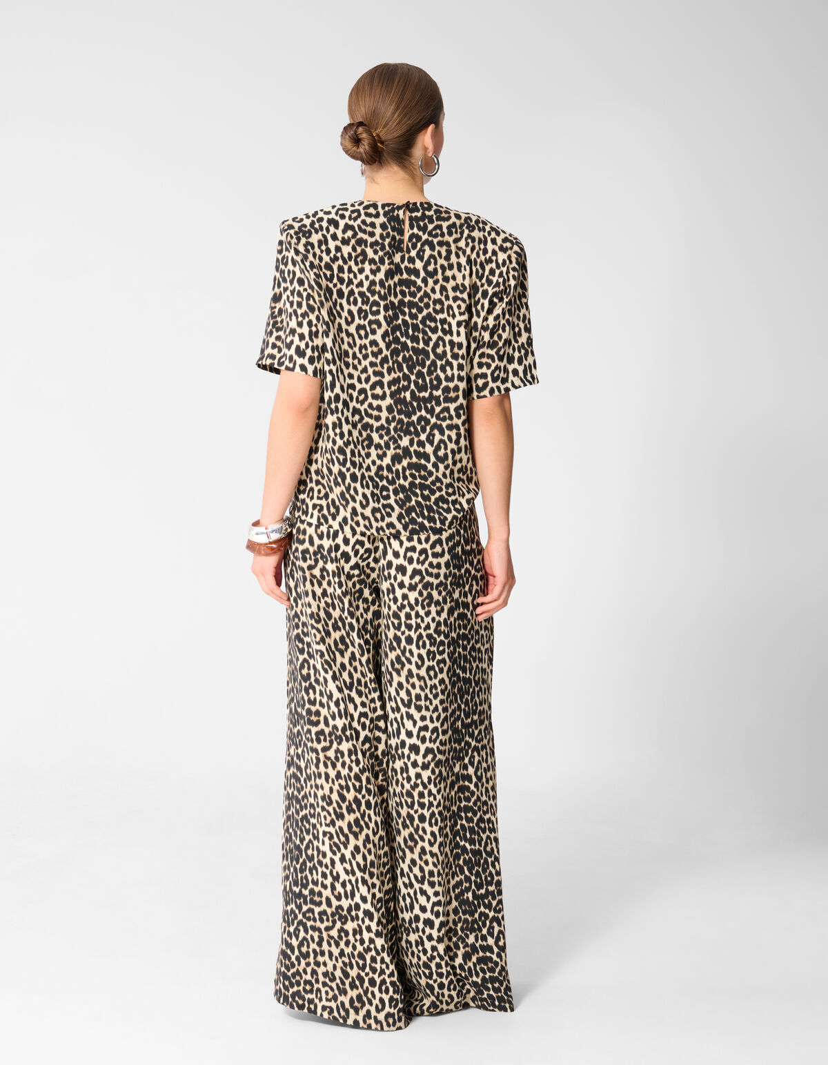 Leopard Twist Top Bruin