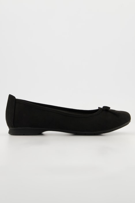Jana Softline Ballerinas, Zierschleife, Weite H, recycelt