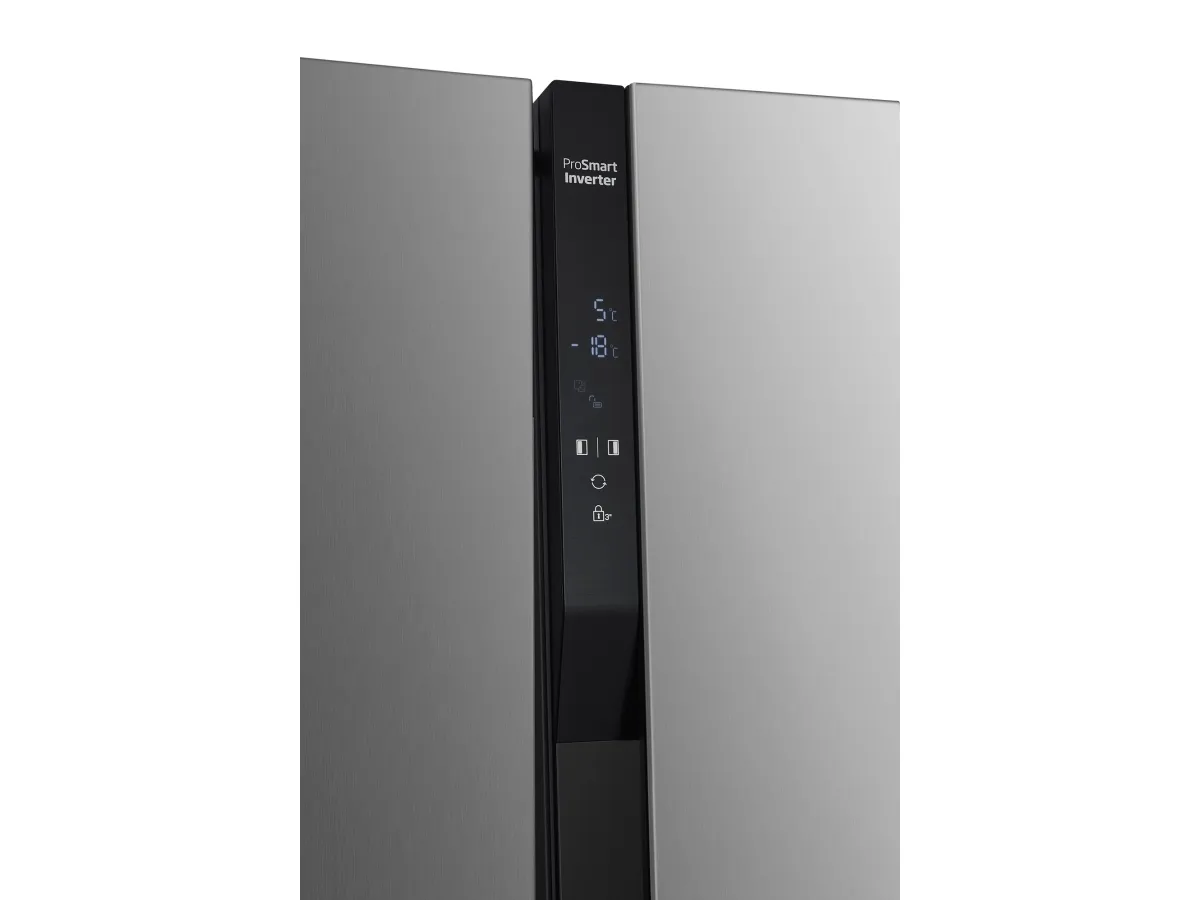 Beko GNO5322XPN, Fritstående, Amerikansk dør, Rustfrit stål, 532 L, SN-T, C