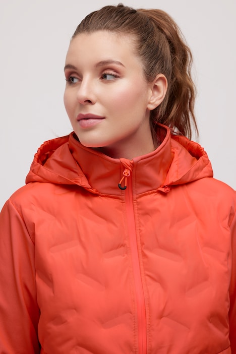 Funktions-Softshelljacke, Steppeinsätze, 2-Wege-Zipper