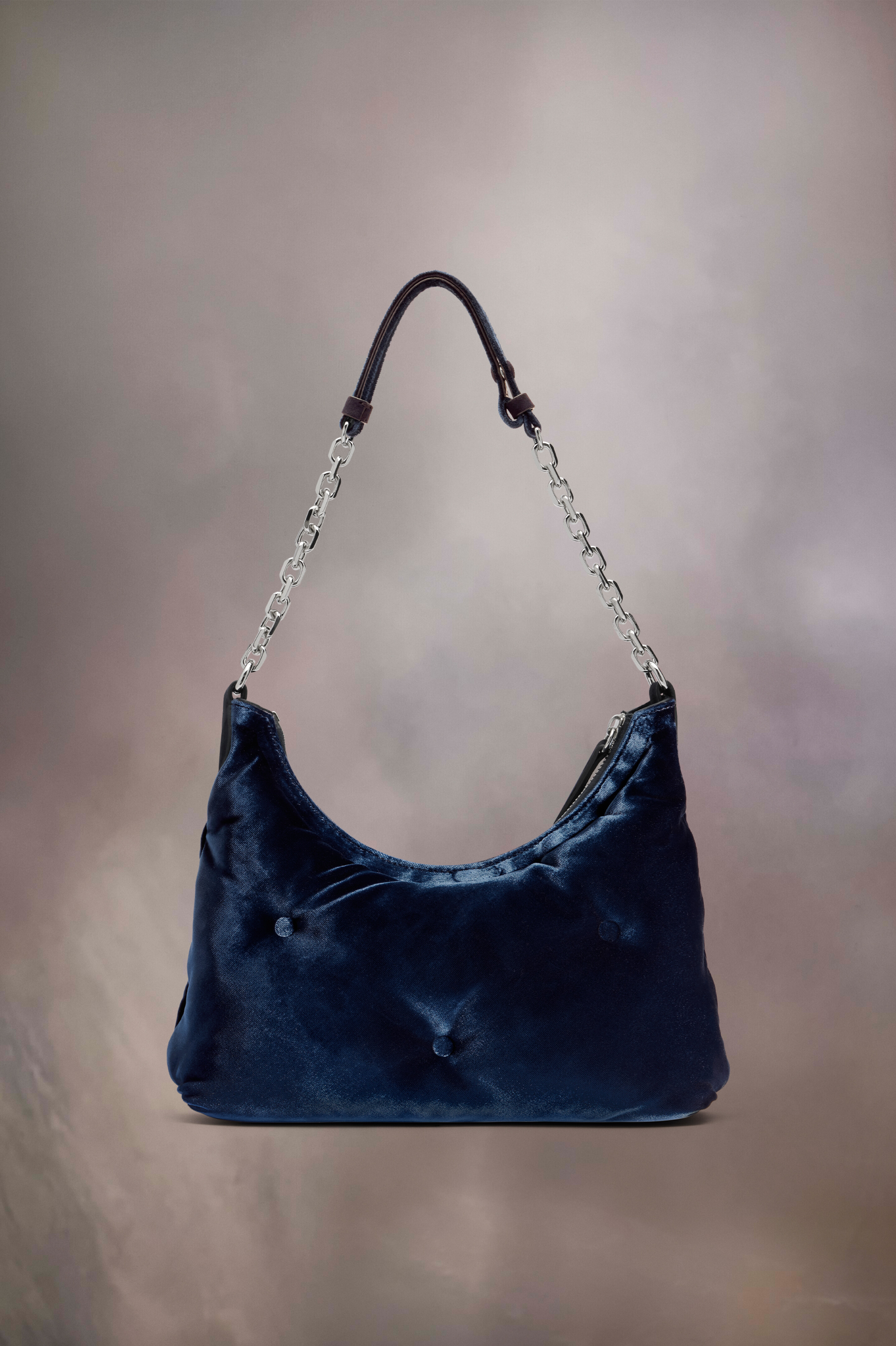 Sac Glam Slam hobo small Bleu Foncé