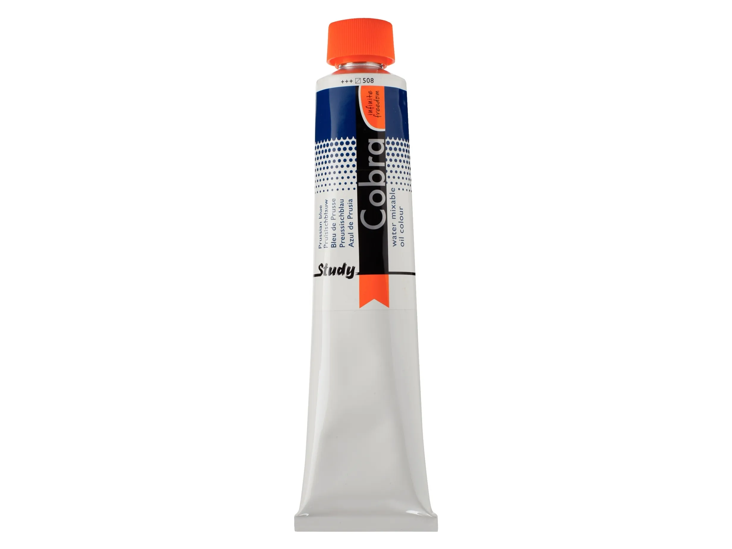 Cobra Study Water Mixable Oil Colour Tube Prussian Blue 508