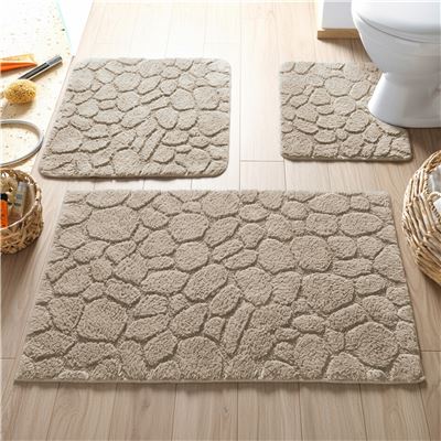 Tapis de bain relief galets - 1550 g/m2