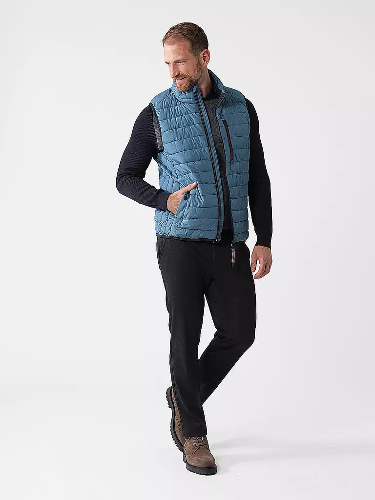FYNCH HATTON Steppgilet hellblau