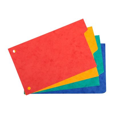 Exacompta Forever - Intercalaire 4 positions - pour fiches Bristol 10 x 15 cm - carte recyclée