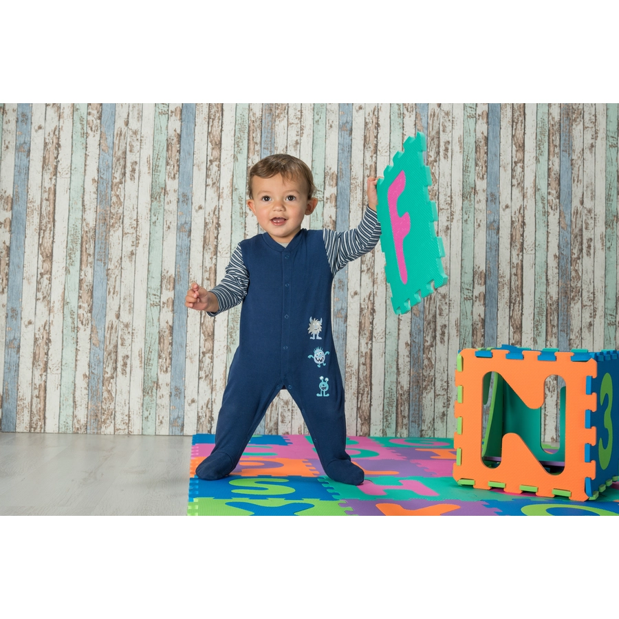 Playshoes Puzzlematte 36-teilig bunt