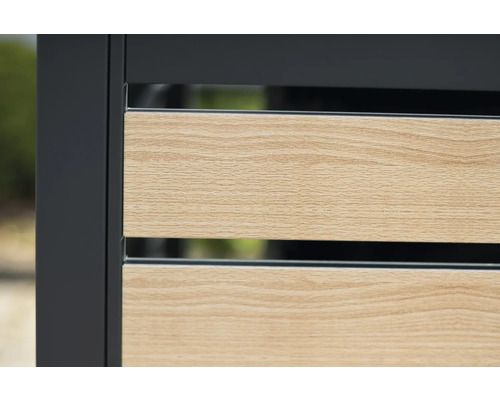 WESTMANN Planum opbergkast met 5 bakken, 410 x 90 x 120 cm, hout-antraciet