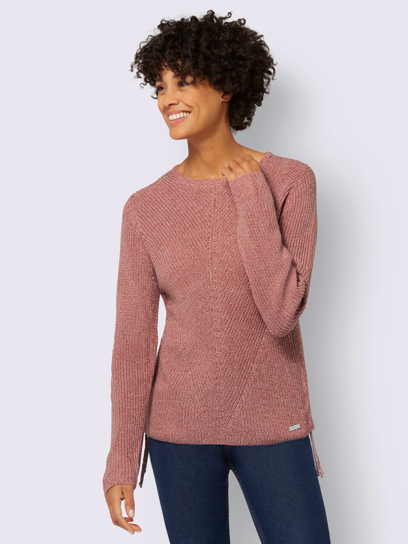 Pull tricot chiné