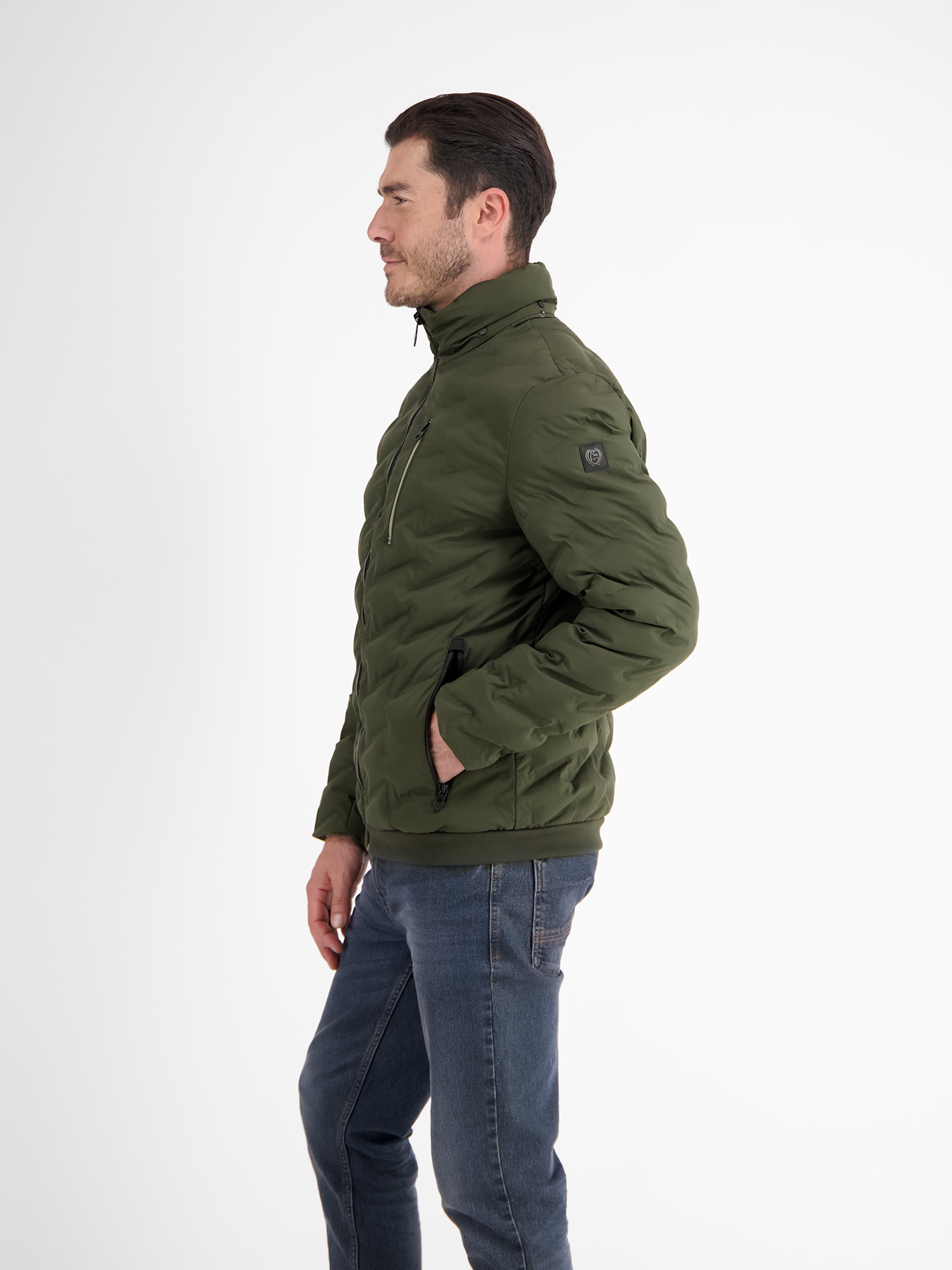 LERROS Outdoorjacke »LERROS Sportive Funktions-Steppjacke für Herren« mit Kapuze Wasser- und windabweisend