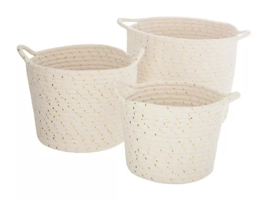 Lot de 3 Paniers de Rangement 