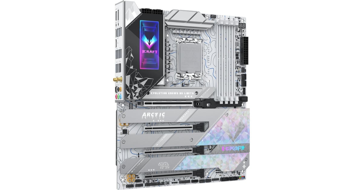 MAXSUNMS-iCraft Z890 ARCTIC socket 1851 moederbord  (Wit, RAID, 2.5 Gb-LAN, WLAN, BT, Sound, ATX)
