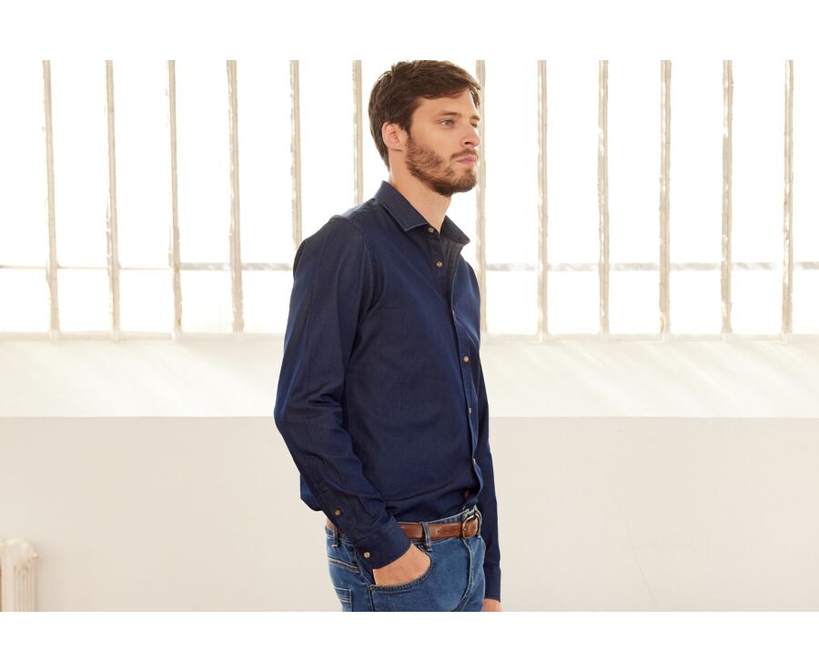 Chemise jean denim Indigo Foncé - JACQUEMIN