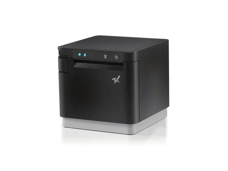 Star mC-Print3 MCP31CBI - Kvitteringsprinter - direkte termisk - Rulle (8 cm) - 203 dpi - op til 400 mm/sek. - USB-C, LAN, Bluetooth, USB vært - skærer - sort