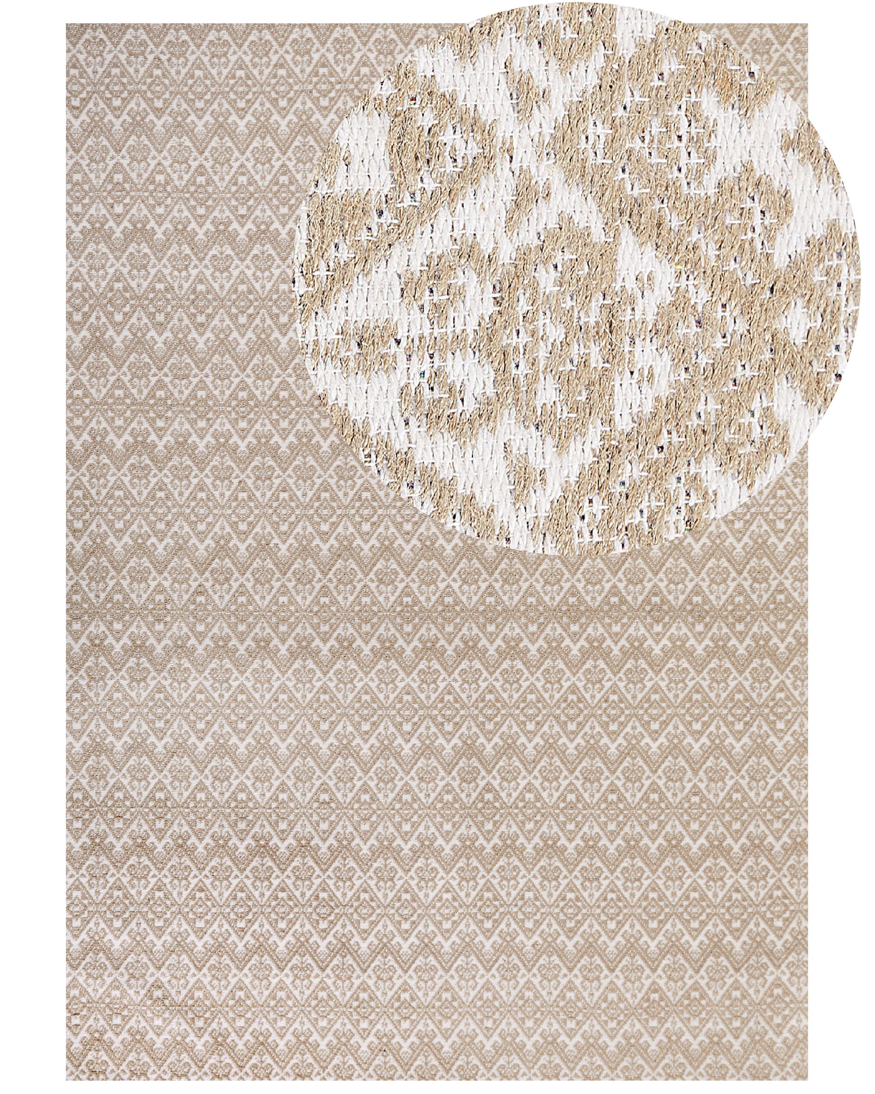 Vloerkleed ATIMA Beige 160 x 230 cm Jute