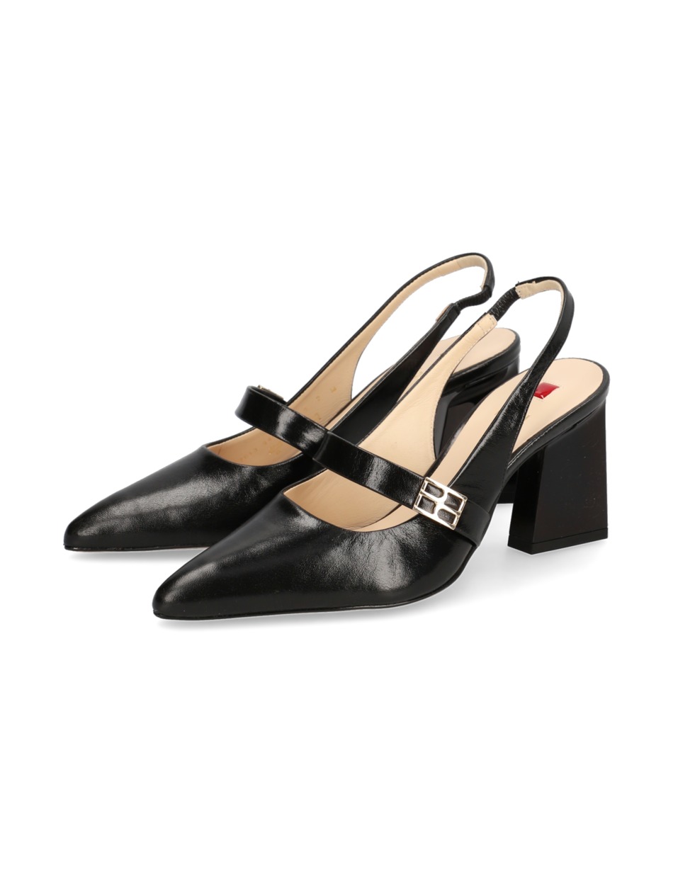 Glattleder Slingpumps