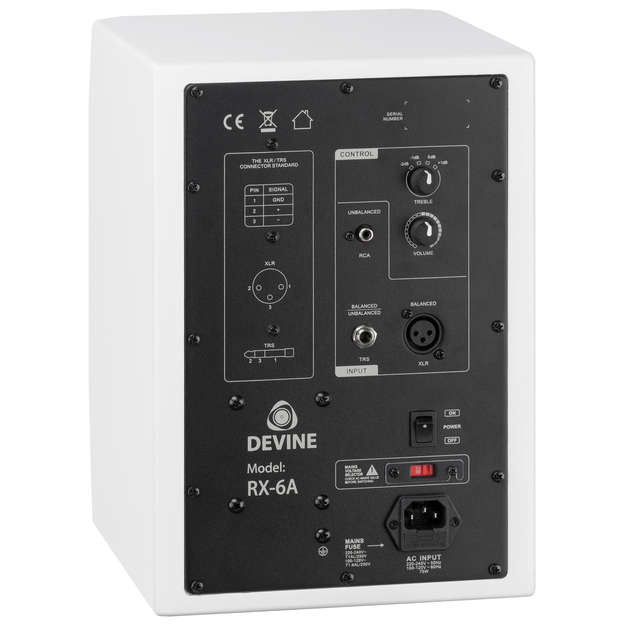 Devine RX-6A White Set + Sub studiomonitoren