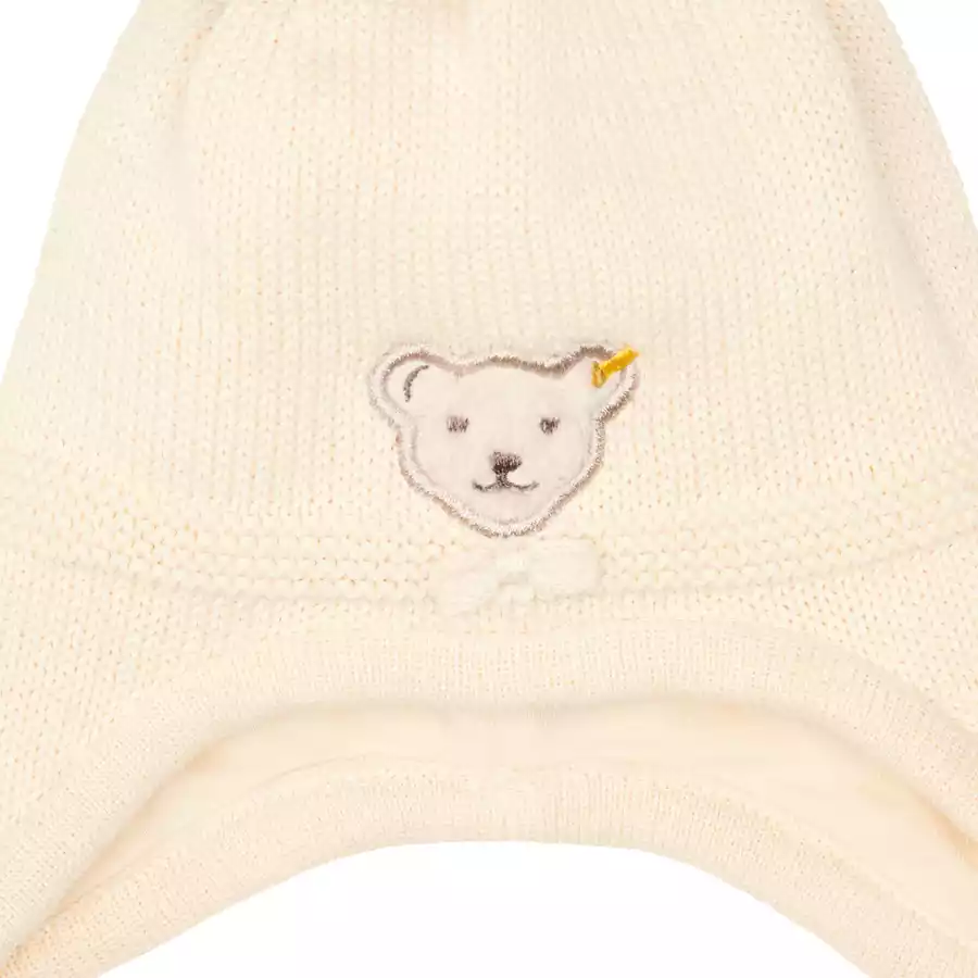 Steiff Strickmütze antique white