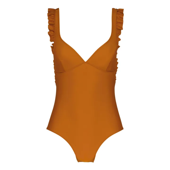 Canopea Maillot de Bain 1 Pièce Polyamide Recyclé Tara - Collection Femme  | Ocre