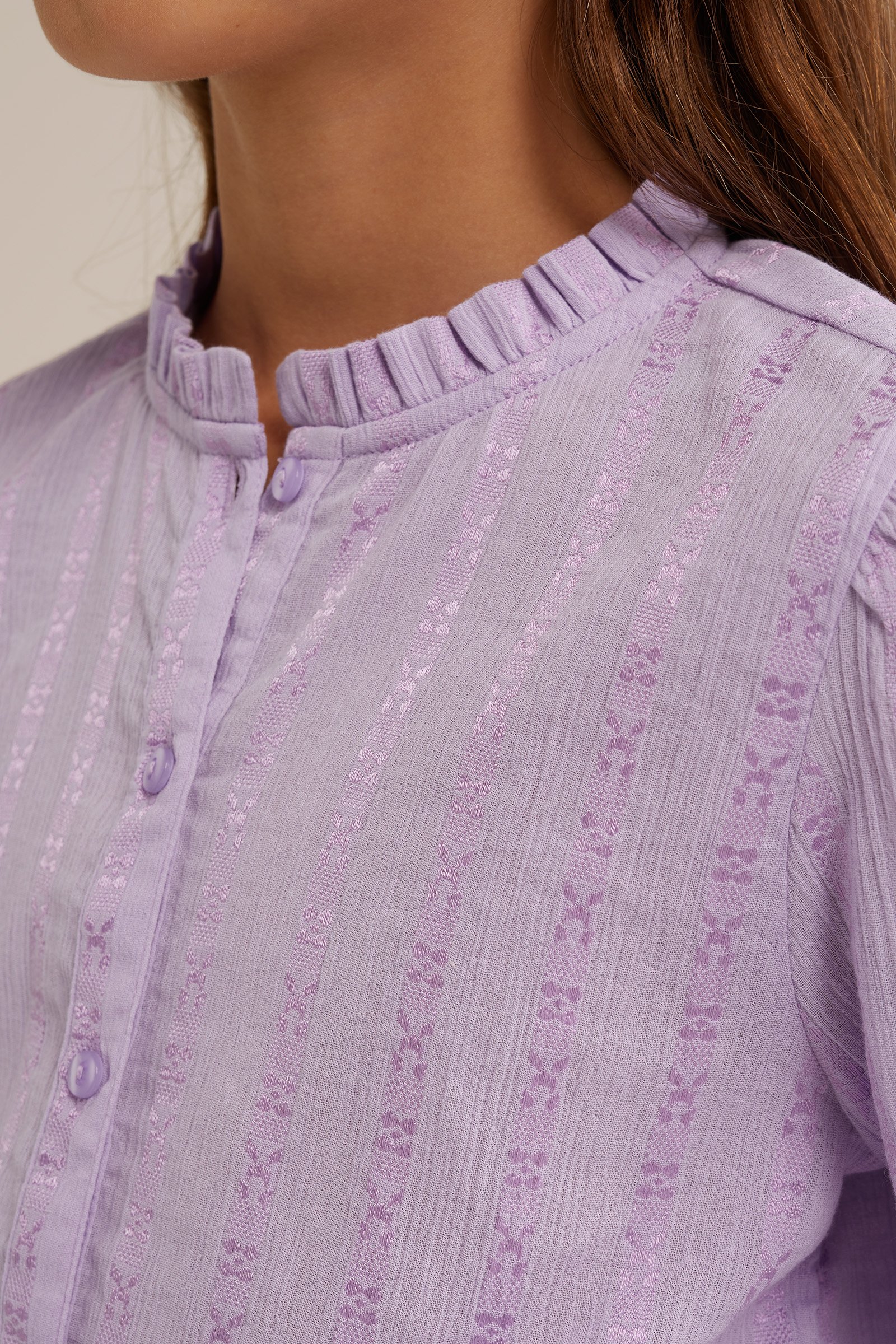 Meisjes blouse met dessin WE Fashion Lila