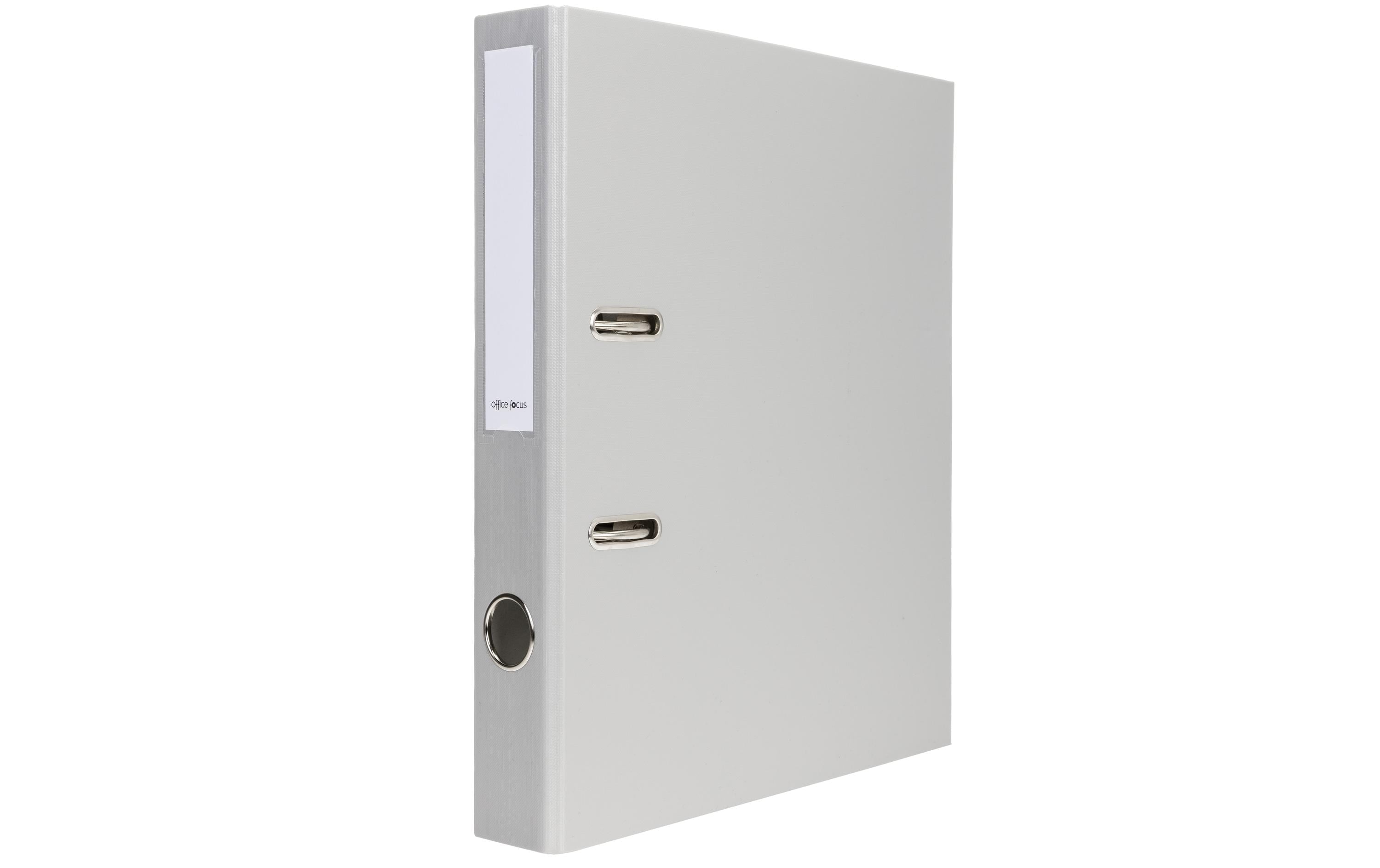 Ordner A4 4 cm, GrauA4-Ordner mit Rückenschild und Griffloch
