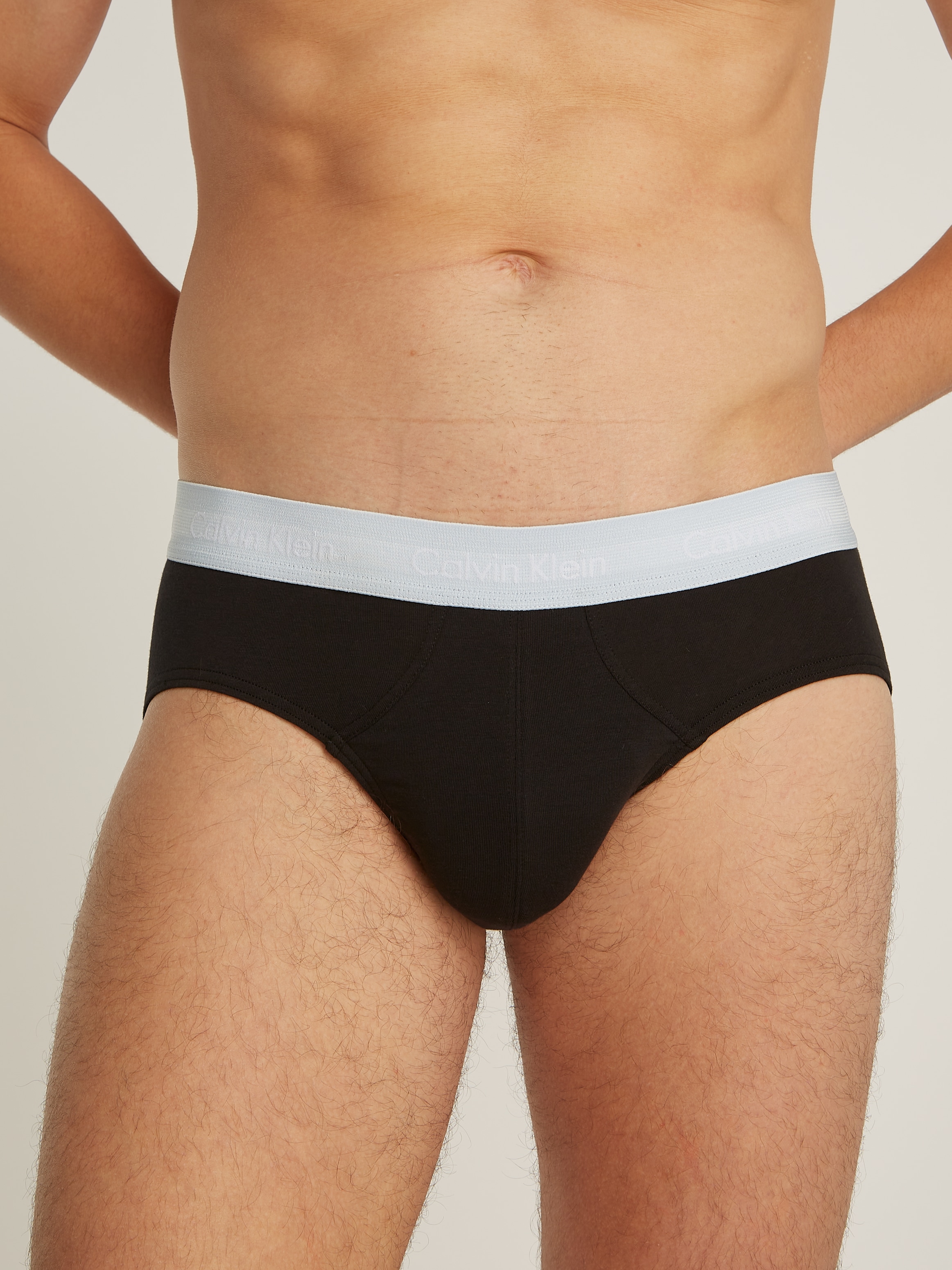 Calvin Klein Underwear Hipster »CK HIP BRIEF 3PK«, 3 Stk. mit farbigem Webbund