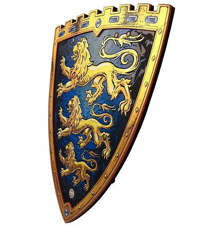 Liontouch Kostüm - Dreifacher Löwenschild - Blau