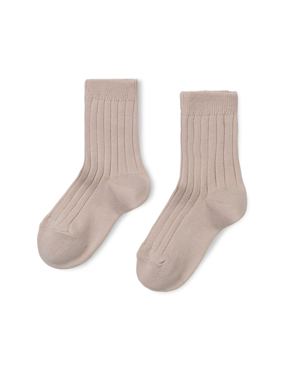 Basic Rib Short Socks - Old rose