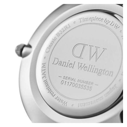 Daniel Wellington Classic Petite Sterling ADW00100164 Dameur, Stål/Hvid, 32 mm