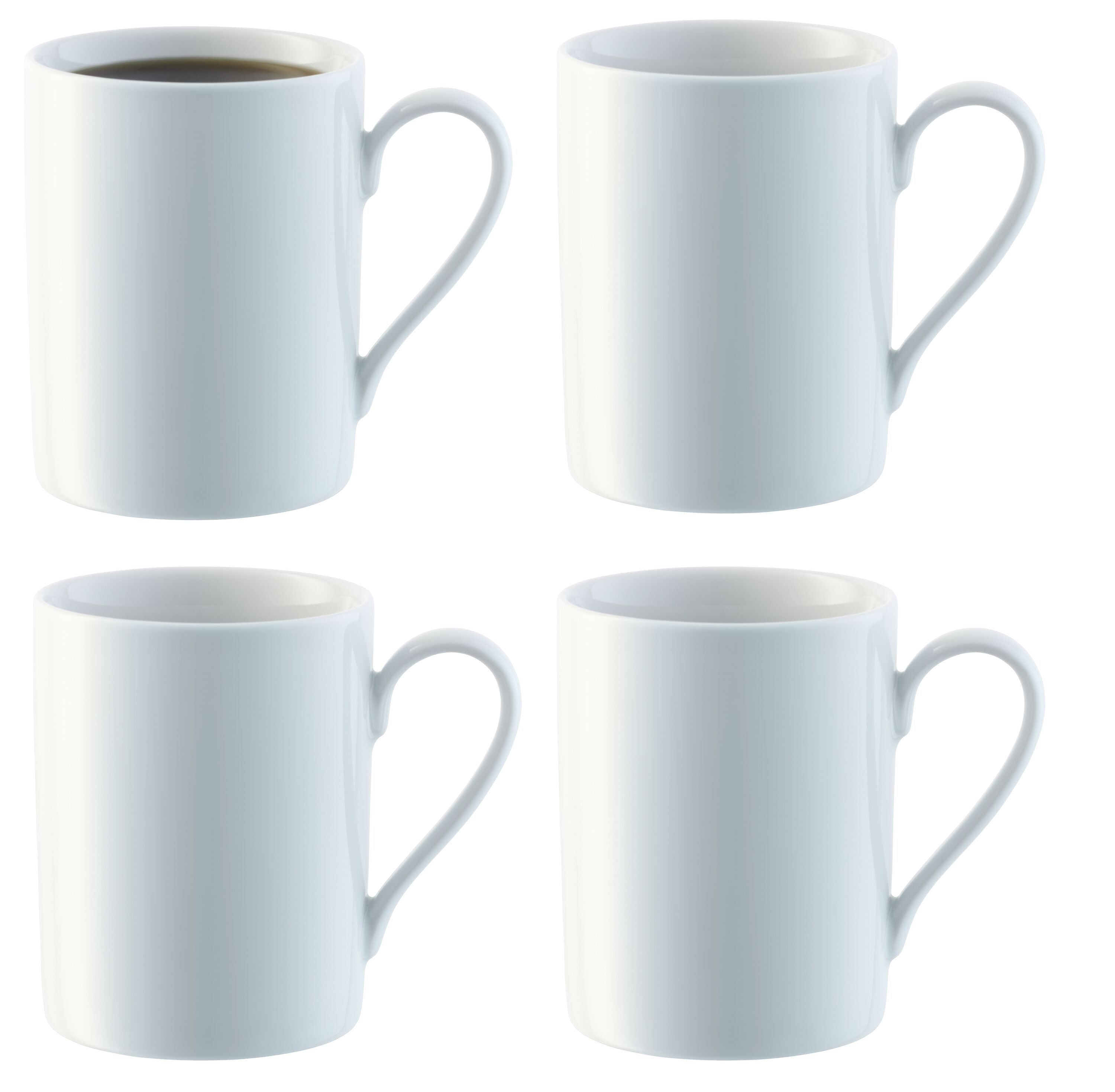Dine Becher 4er Set 300ml - Weiss / H: 9.5 cm