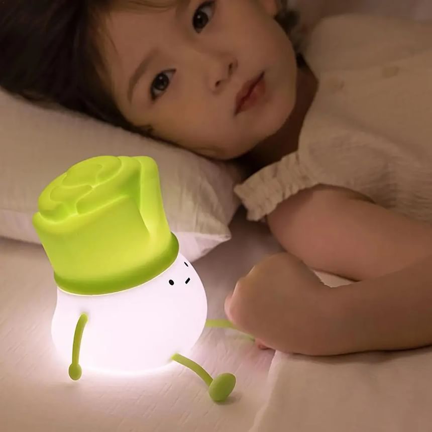 HOMTEC - Groene ui USB oplaadbare nachtlamp