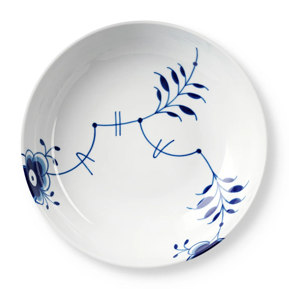 Royal Copenhagen  Blå Mega Riflet skål - 28 cm.
